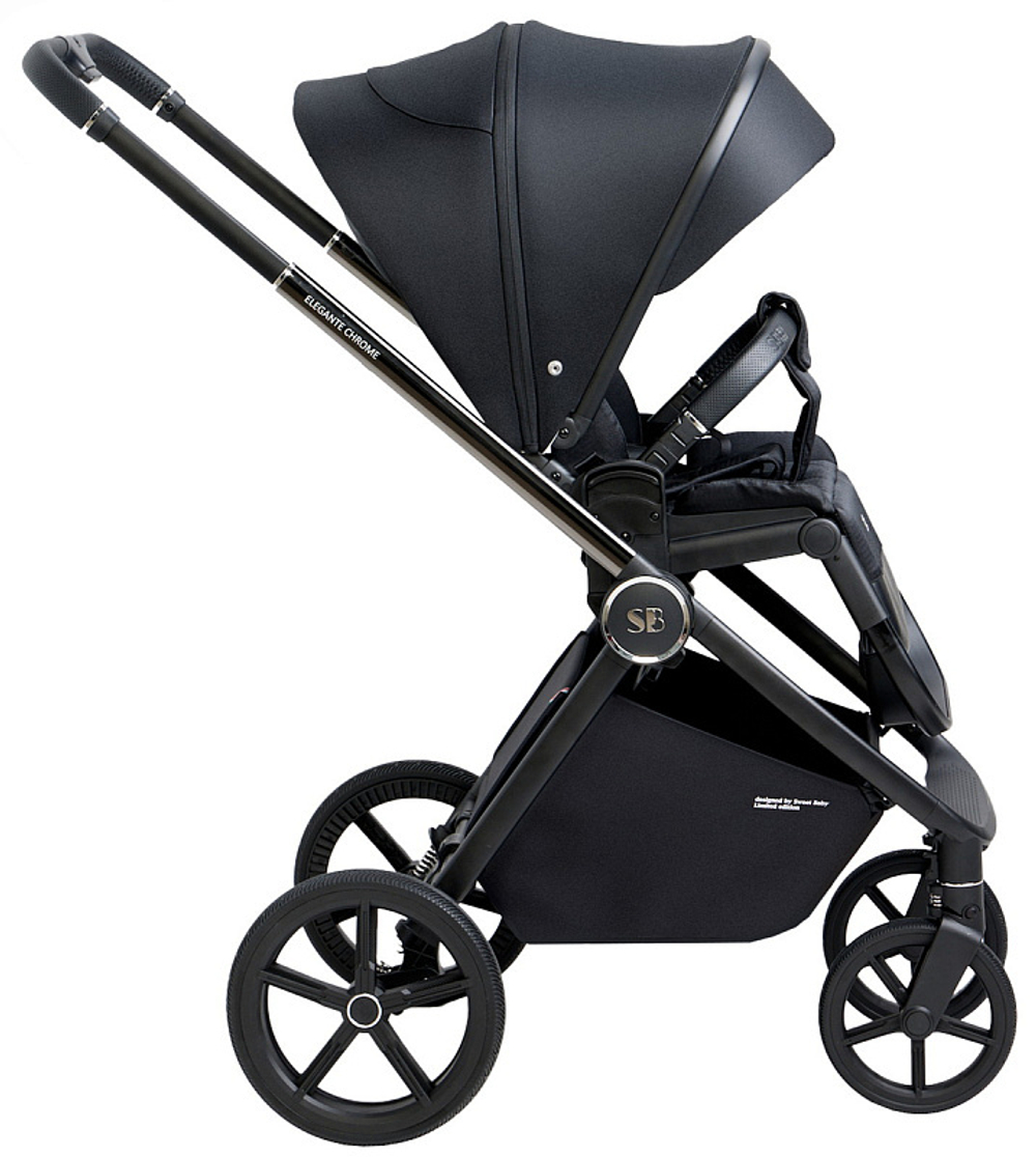 Детская коляска Sweet Baby Elegante 3 в 1 Chrome Black