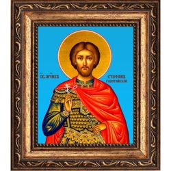 Стефан Галатийский Мученик. Икона на холсте.