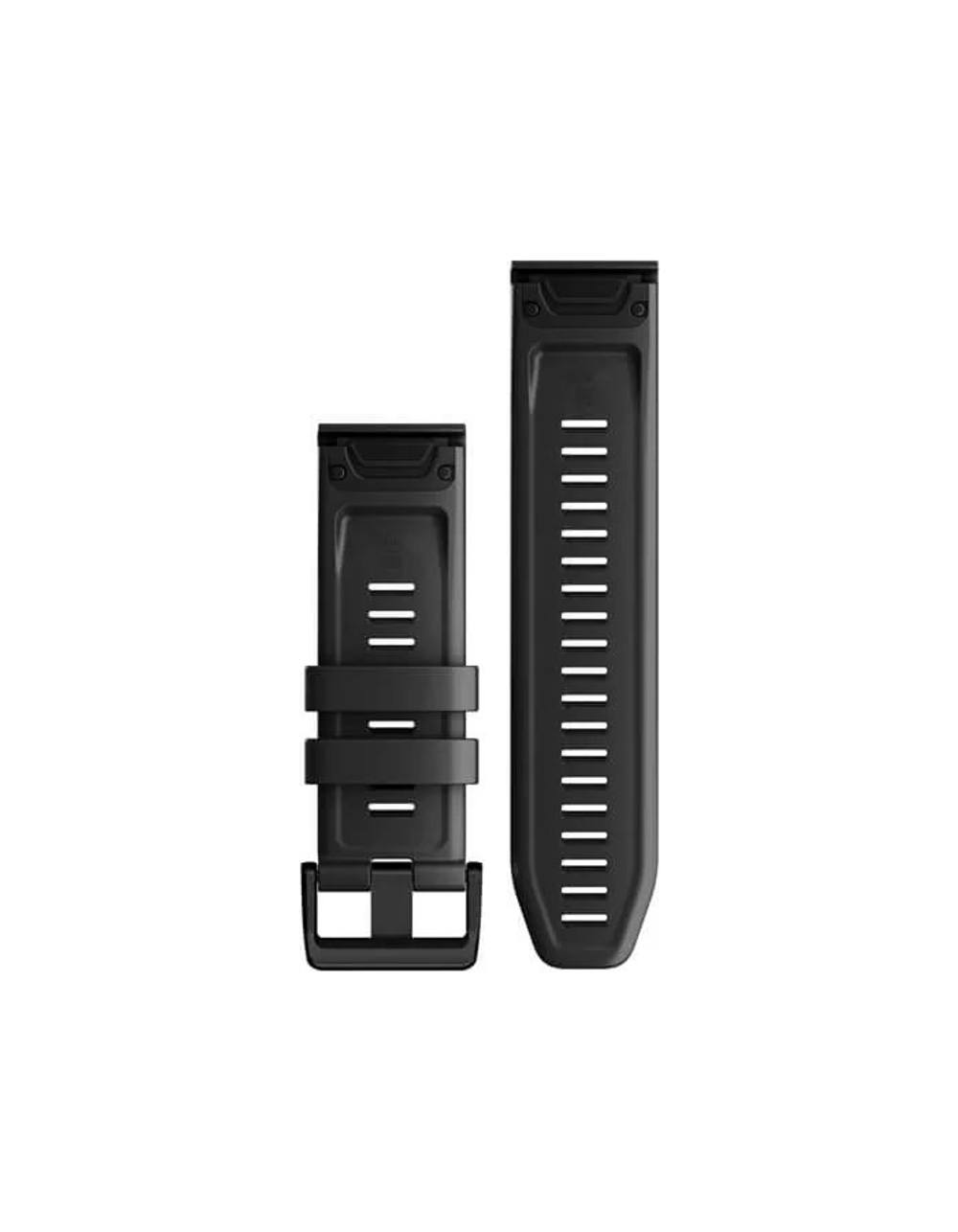 Ремешок силиконовый 26 мм для Garmin Fenix 7x Premium быстросъемный QuickFit (Черный)