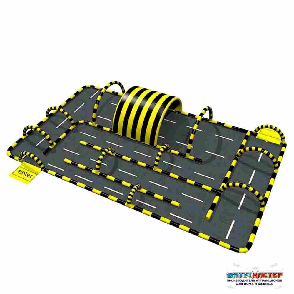 Надувная трасса «Чемпионат» для соревнований, 18×12×3 м