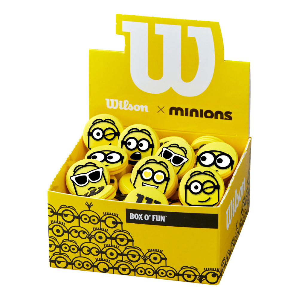 Теннисная ракетка Wilson Minions Vibrations Dampener Box Of 50 Pcs - Light Blue, Yellow