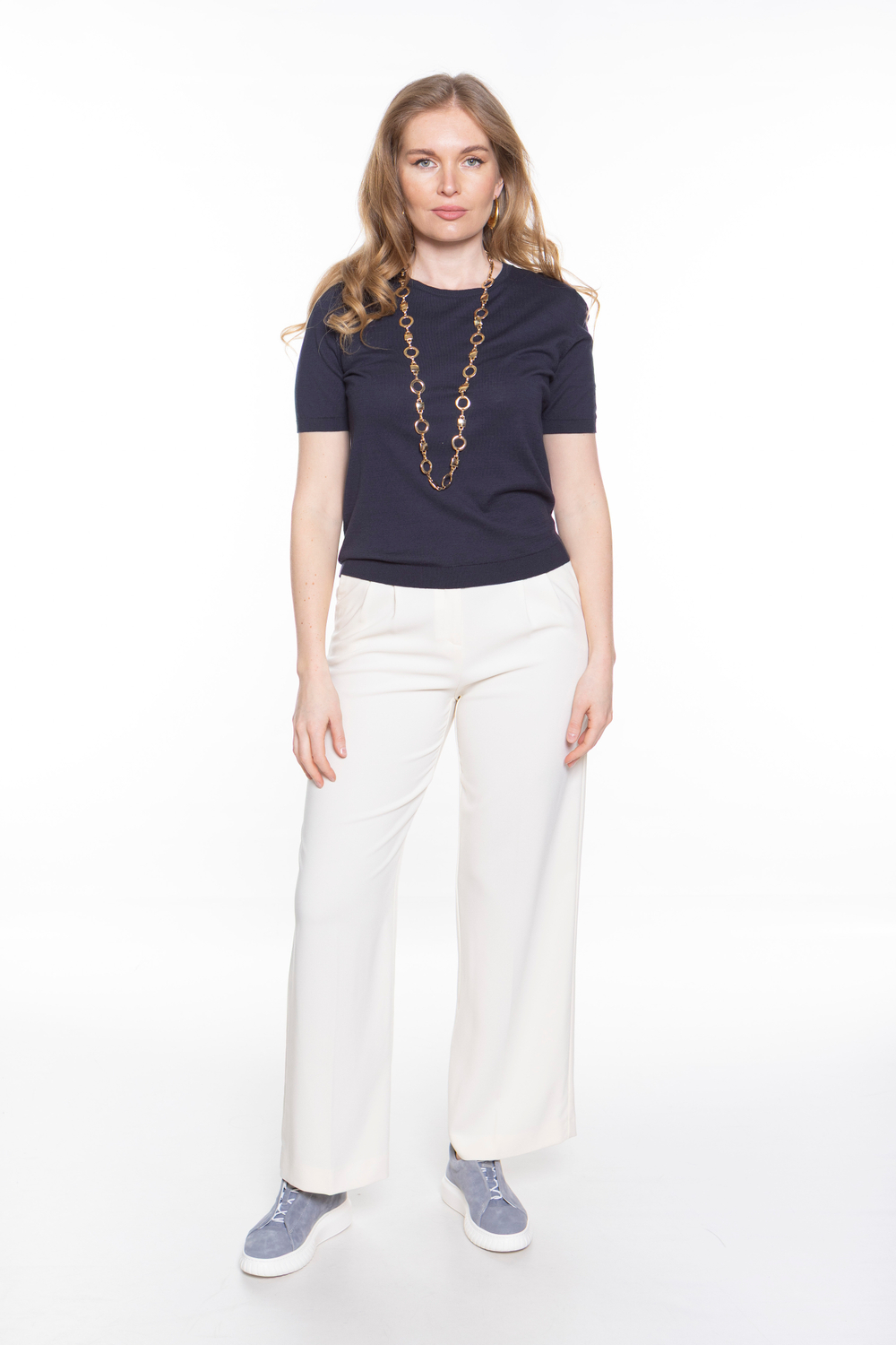 БРЮКИ С ЗАВЫШЕННОЙ ТАЛИЕЙ