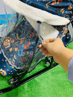 Коляска комбинированная «Ника Детям 7-5» принт: цветочный темный (арт. НД7-5/3)