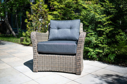 Кресло из ротанга в комплекте с подушками Besta Fiesta ВЕНЕЦИЯ, коричневый