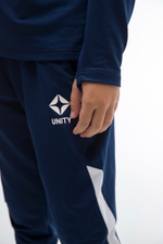 Брюки тренировочные детские Unity Elite темно - синий