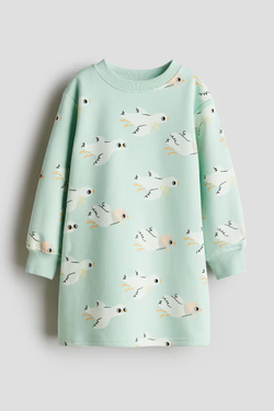 H&M Платье с принтом, мятный