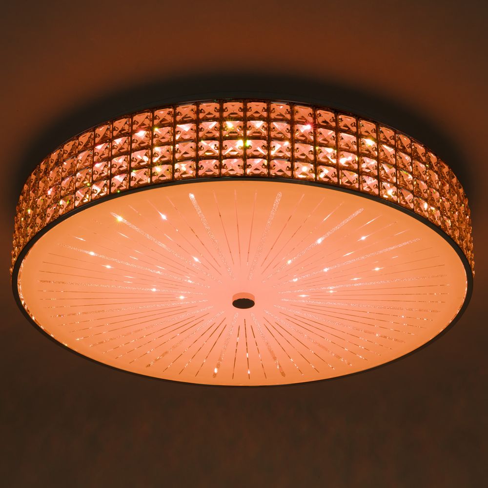 Citilux Портал CL32410G1 LED RGB Люстра хрустальная с пультом Хром