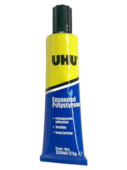 UHU Expanded Polystyrene, пластиковый полипропиленовый специальный клей