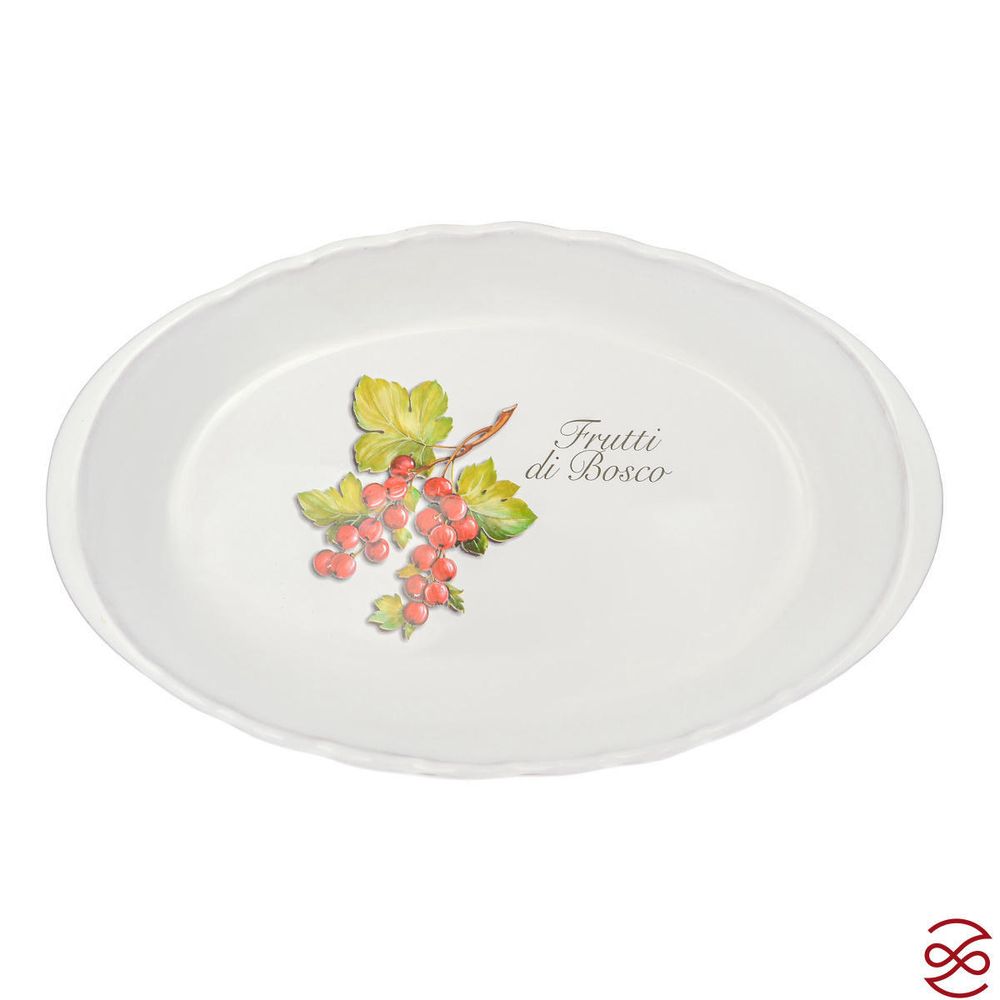 Блюдо овальное для запекания NUOVA CER Лесные ягоды 39см