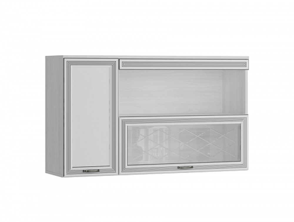 Полка навесная Ливорно ЛН-4, ясень