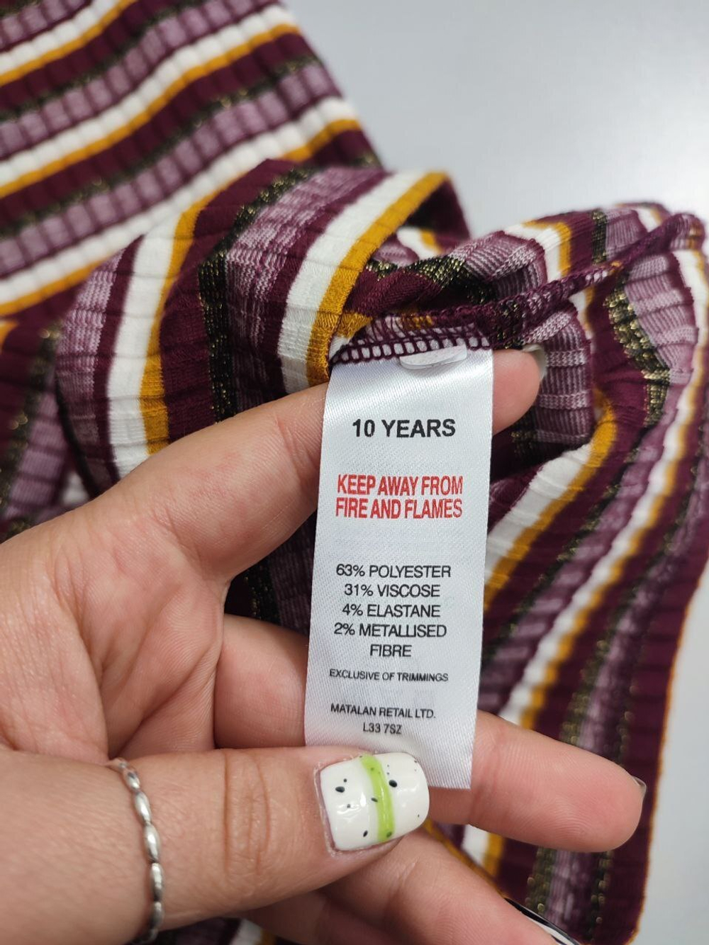 Платье Candy в полоску на 10 лет