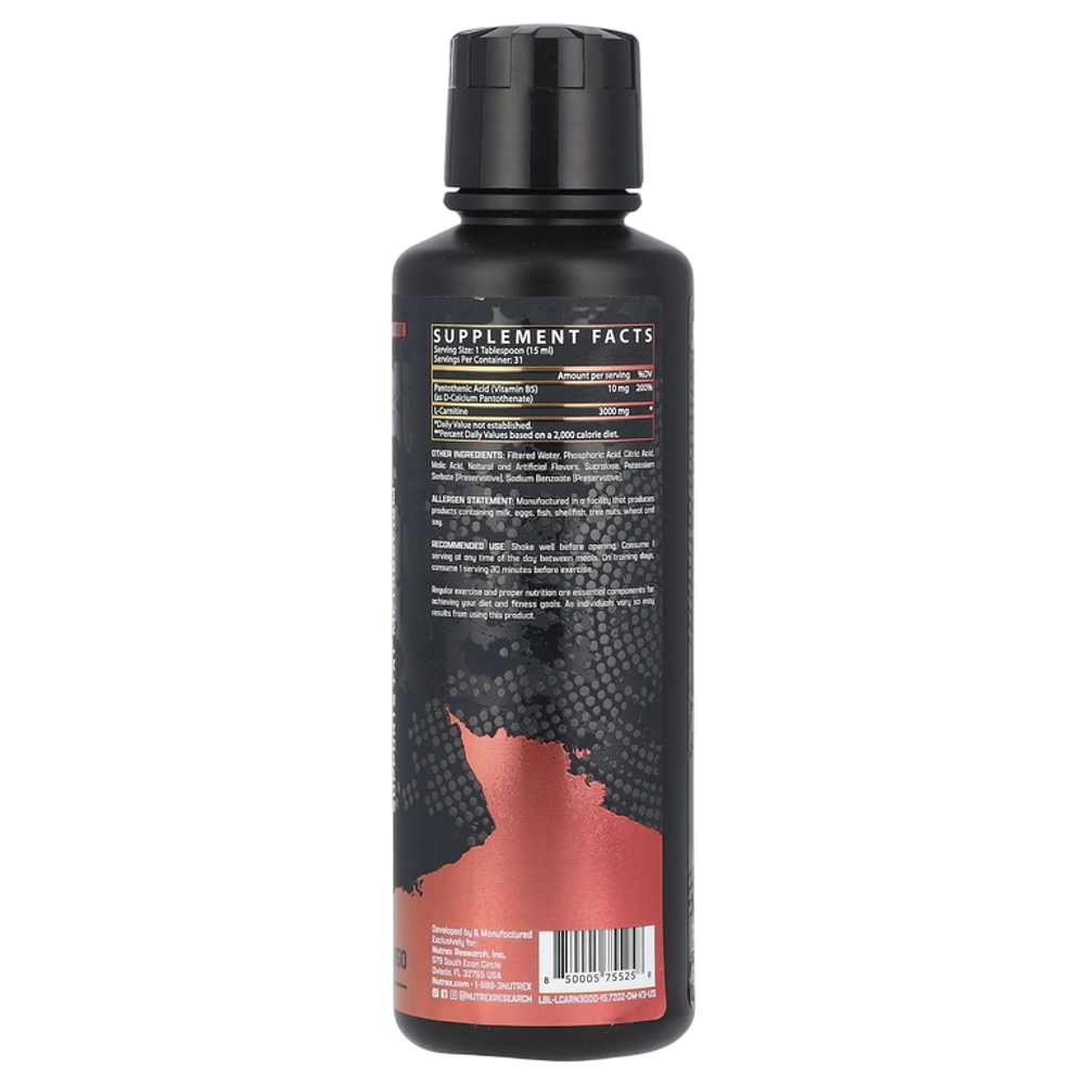 Nutrex Research L-Carnitine 3000 465 ml , L-Карнитин