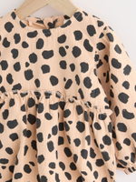 Боди с длинным рукавом и колготки в комплекте для девочек Next Q94-794, Бежевый