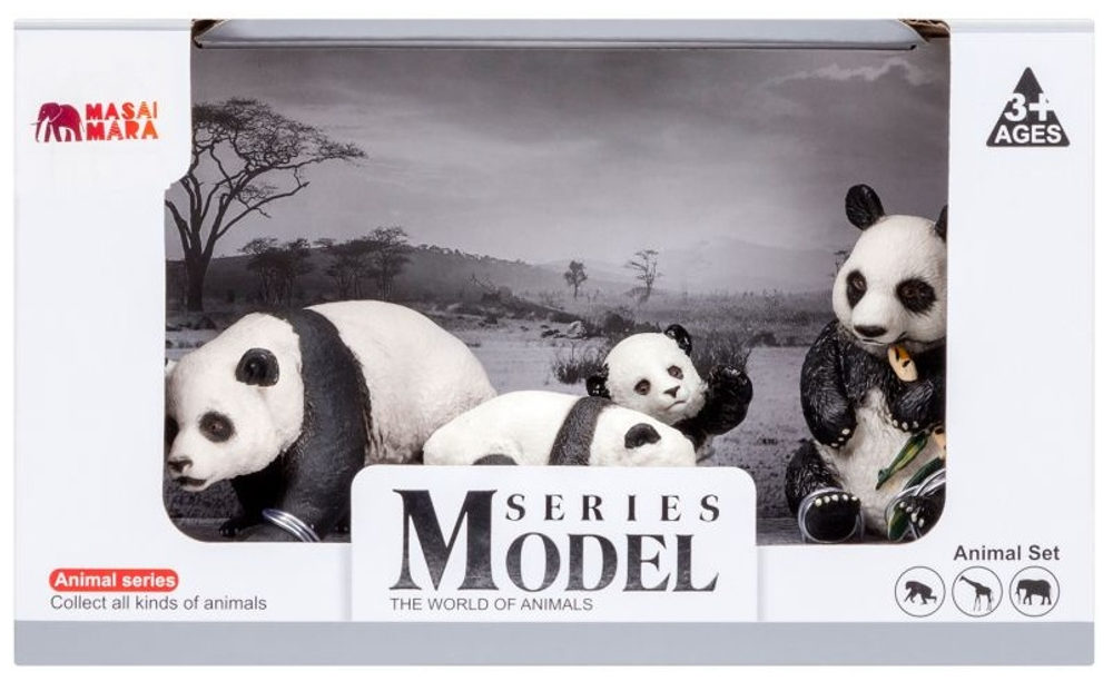 Игровой набор Masai Mara Мир диких животных: семья панд