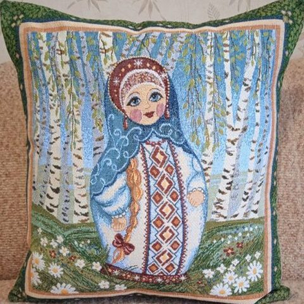 Гобеленовая наволочка "D. МАТРЁШКА", Россия.