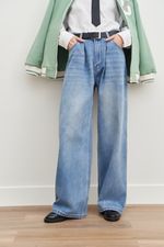 PERFECT JEANS С ЗАЩИПАМИ BLUE