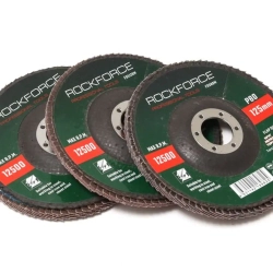 Круг лепестковый торцевой 115х22мм P120 RockForce##Rock FORCE RF-FD4120M