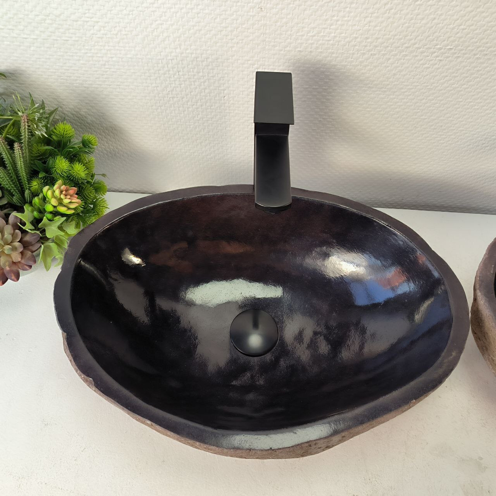 Раковина из речного камня ПАРА! RS-65359 48*34*15 0865