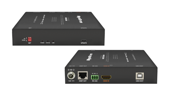 Wyrestorm EX-100-KVM-8K - комплект из приемника и передатчика HDBaseT. HDMI 2.1, 8K 40 Гбит 100м, деэмбедирование аудио, HDCP2.3, USB 2.0, RS-232, PoC