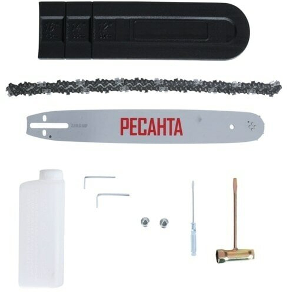 Бензопила Ресанта БП-4516, двухтактный, длина шины 40 см, 57 звеньев, 2.3 кВт