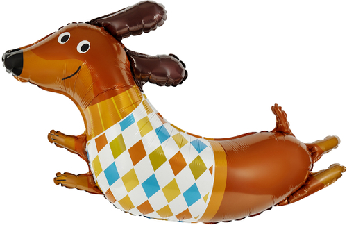 FM Шар (42''/107 см) Фигура, Таксик в свитере, 1 шт.