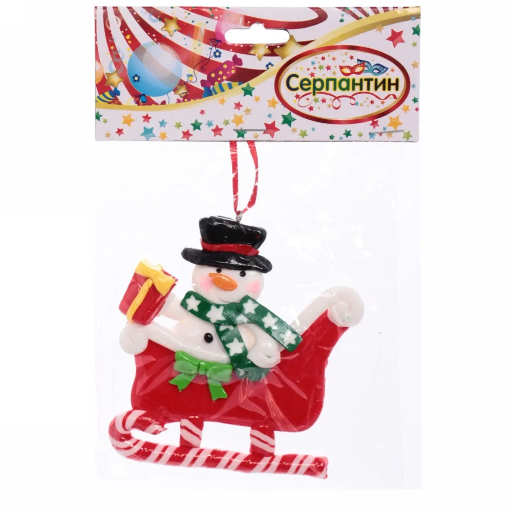 Подвеска Сandy «Новогодний экспресс» 10*10 см, в ассортименте