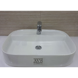 Раковина накладная AVS 61х45х12 AVS-82205 белая схема