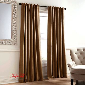 Шторы бархат Royal (шоколадный)