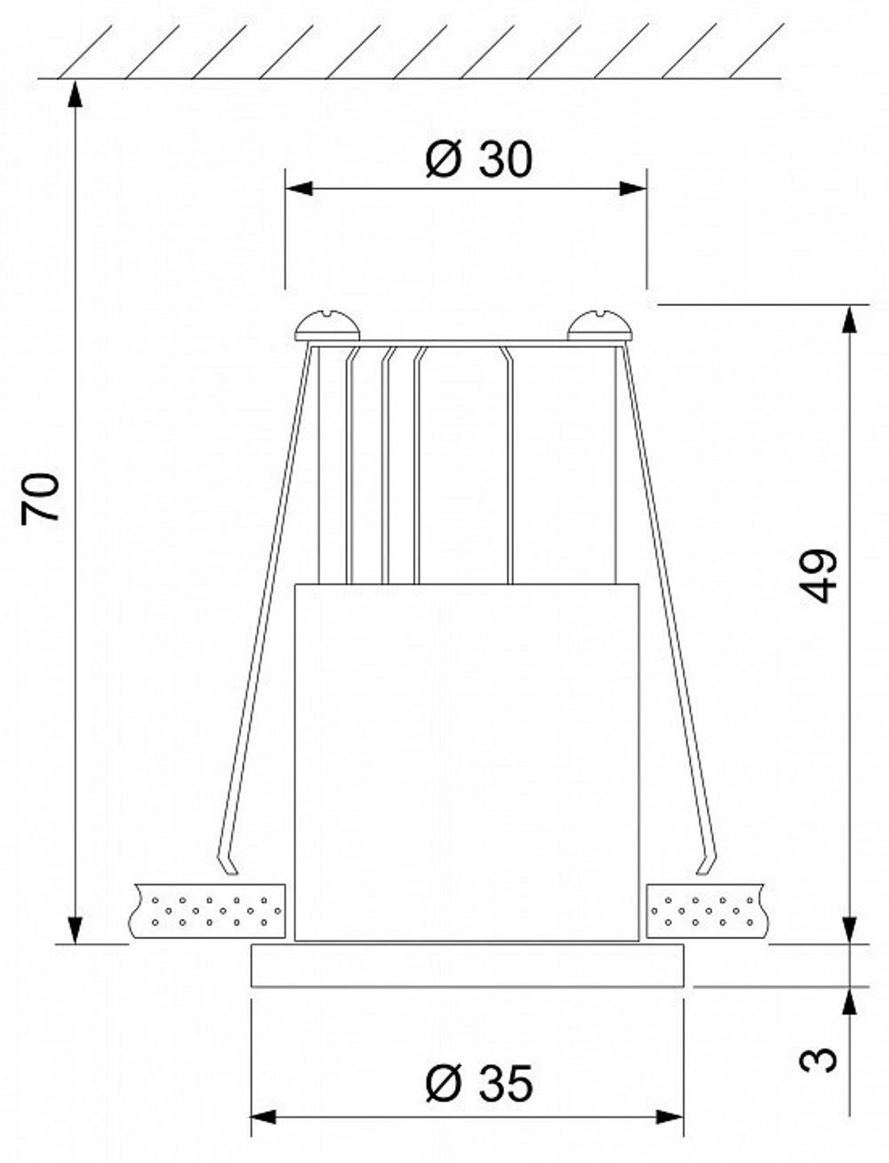 Встраиваемый светильник Elektrostandard 15269/LED черный/никель