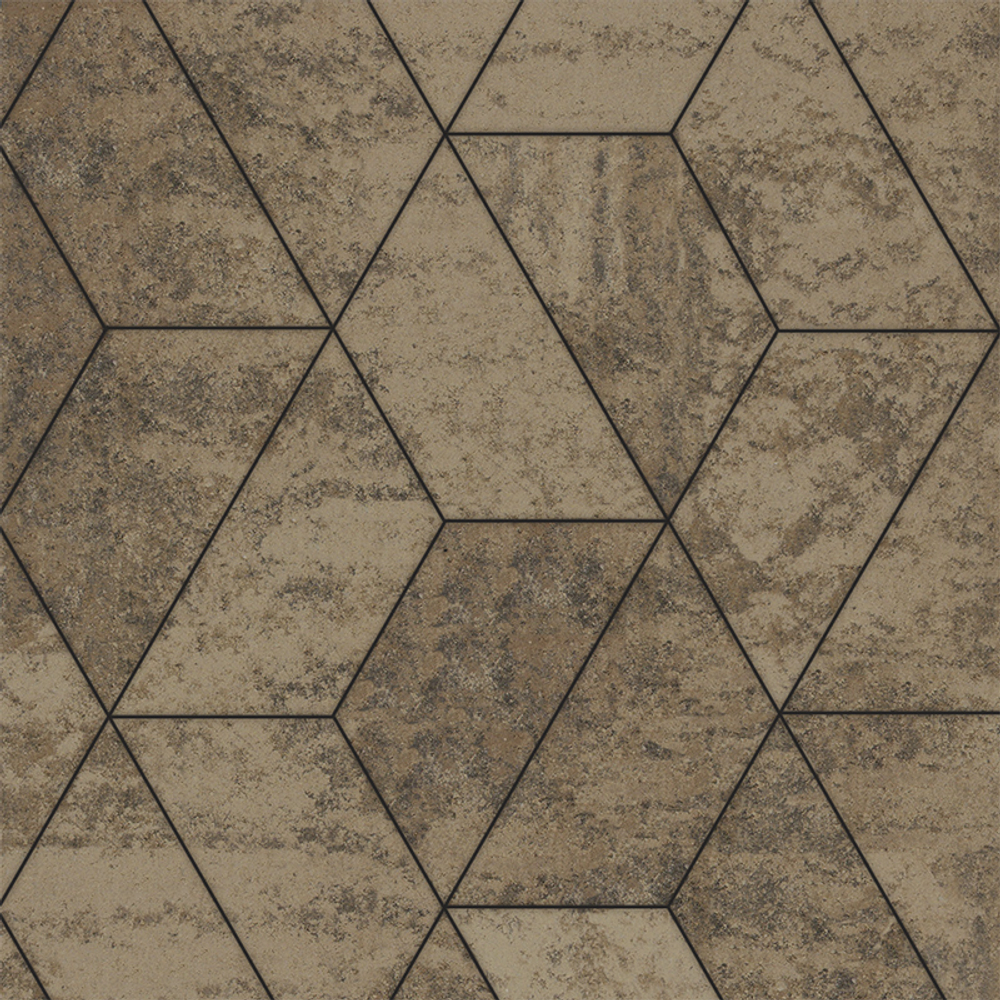 Тротуарная плитка ТРАПЕЦИЯ - Листопад гладкий Старый замок