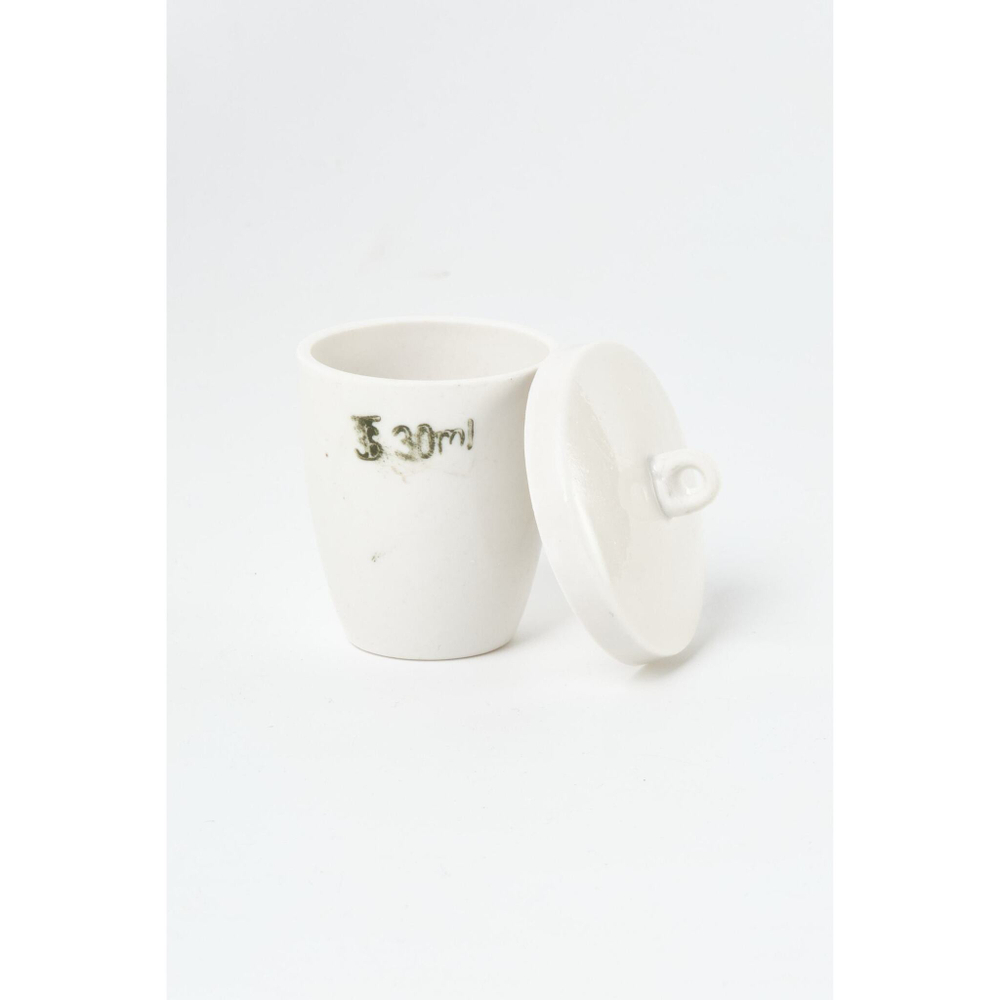 Тигель керамический, 30 мл, высокая стенка