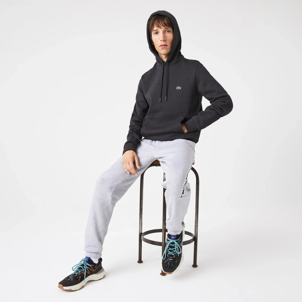 Худи Lacoste Fleece тёмно-серое