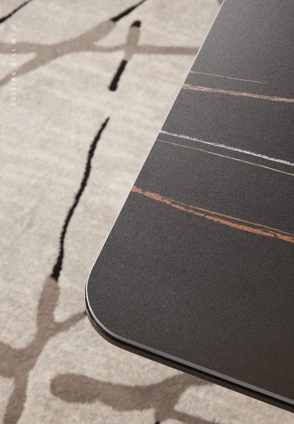 Стол обеденный Ist Casa Астория, 180х90х76 см, черный мрамор