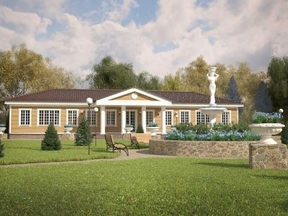 Здание Общественного центра в стиле русской усадьбы