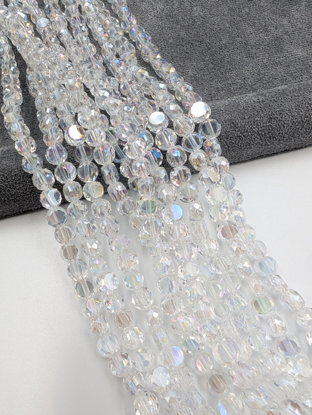 Стекло монетки 6мм с лёгким переливом