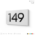 Номер на дверь 149, табличка на дверь для офиса, квартиры, кабинета, аудитории, склада, белая 120х70 мм, Айдентика Технолоджи