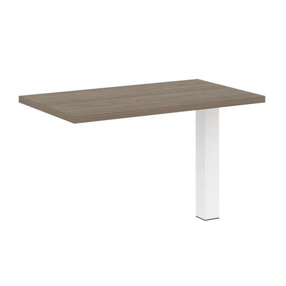 Yalta Брифинг-приставка LT.BR-2 Вяз Благородный/Металл Белый 1200*700*750