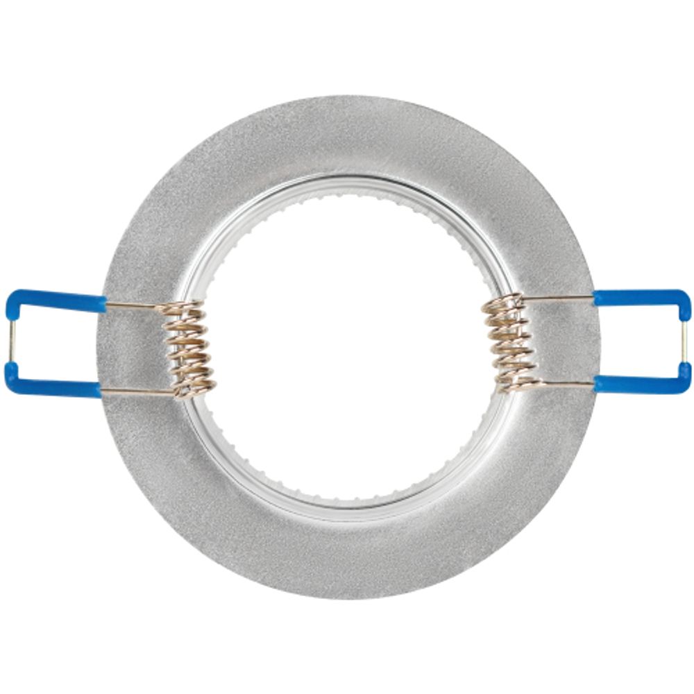 Встраиваемый светильник алюминиевый ЭРА KL32 AL/SL/1 MR16 12V 50W серебро | Алюминиевые встраиваемые светильники