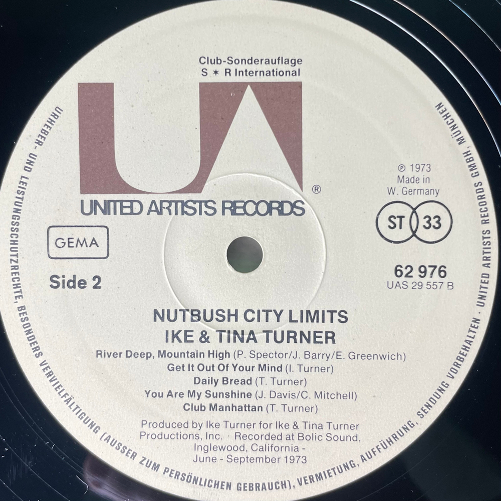 Ike & Tina Turner ‎– Nutbush City Limits (Германия 1974г.)
