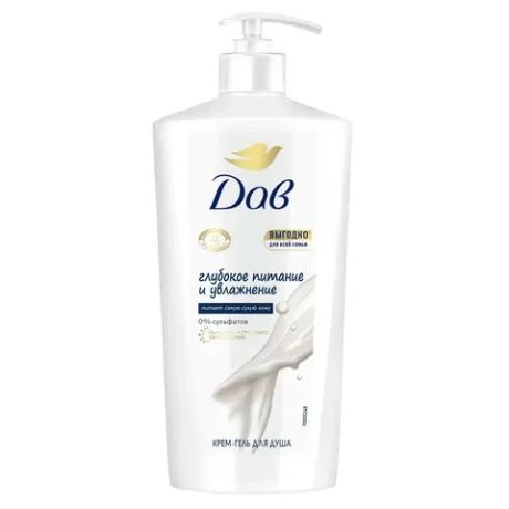 DOVE Гель для душа Глубокое питание и увлажнение, 610 мл (3750)