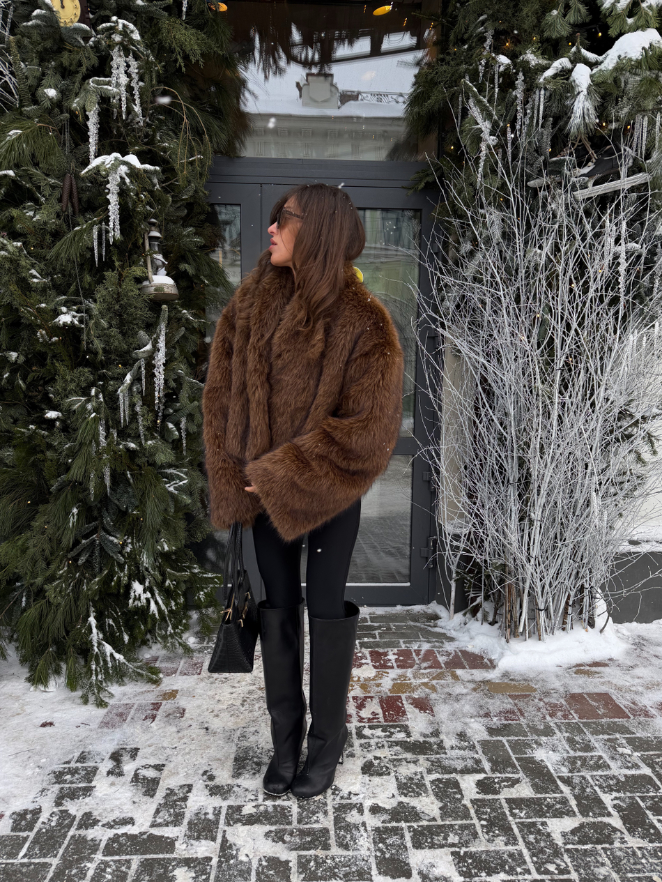 Эко-шуба LISA OGNENNAYA | Рыжий