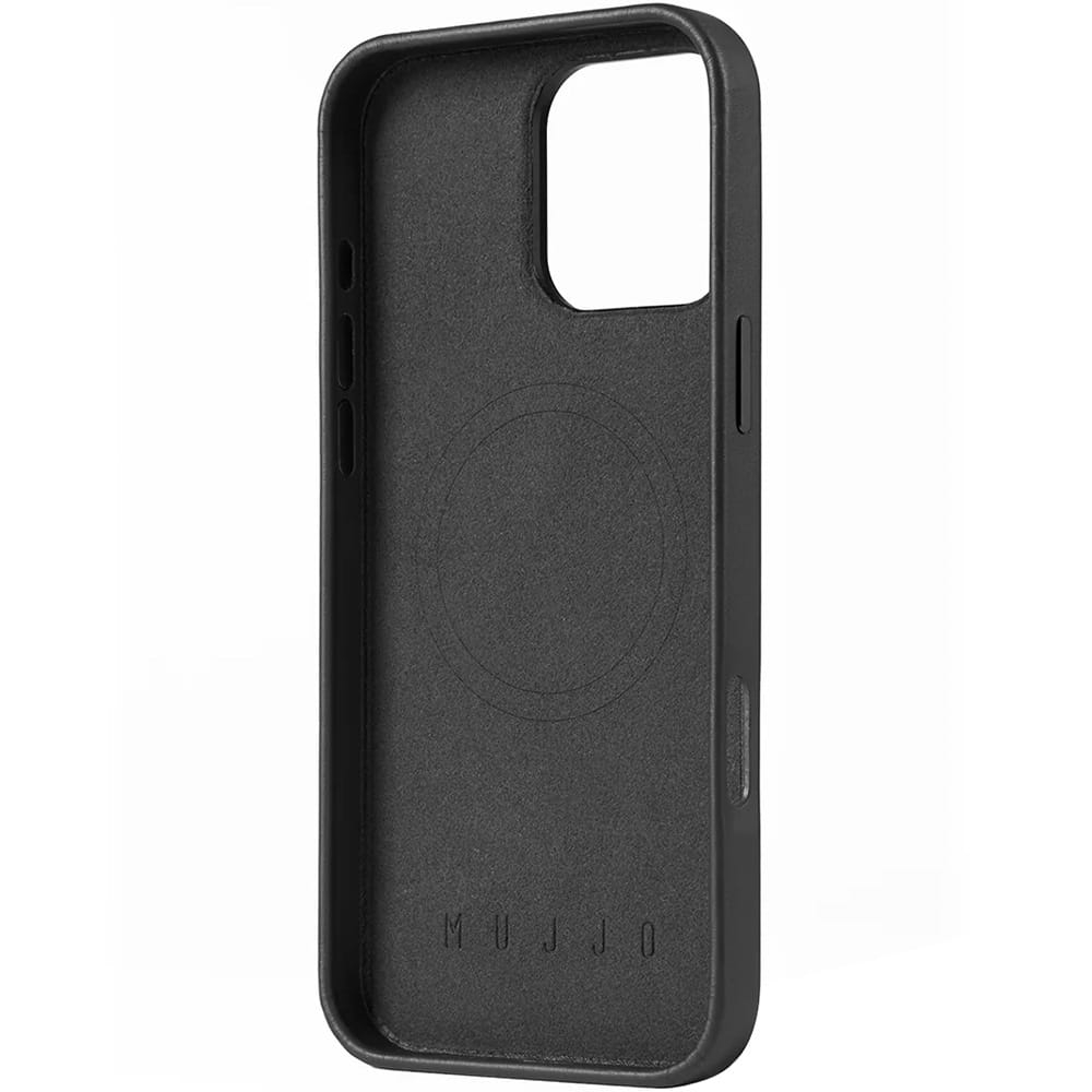 Чехол Mujjo Leather Case - iPhone 16 Pro Max - Magsafe Compatible - Black