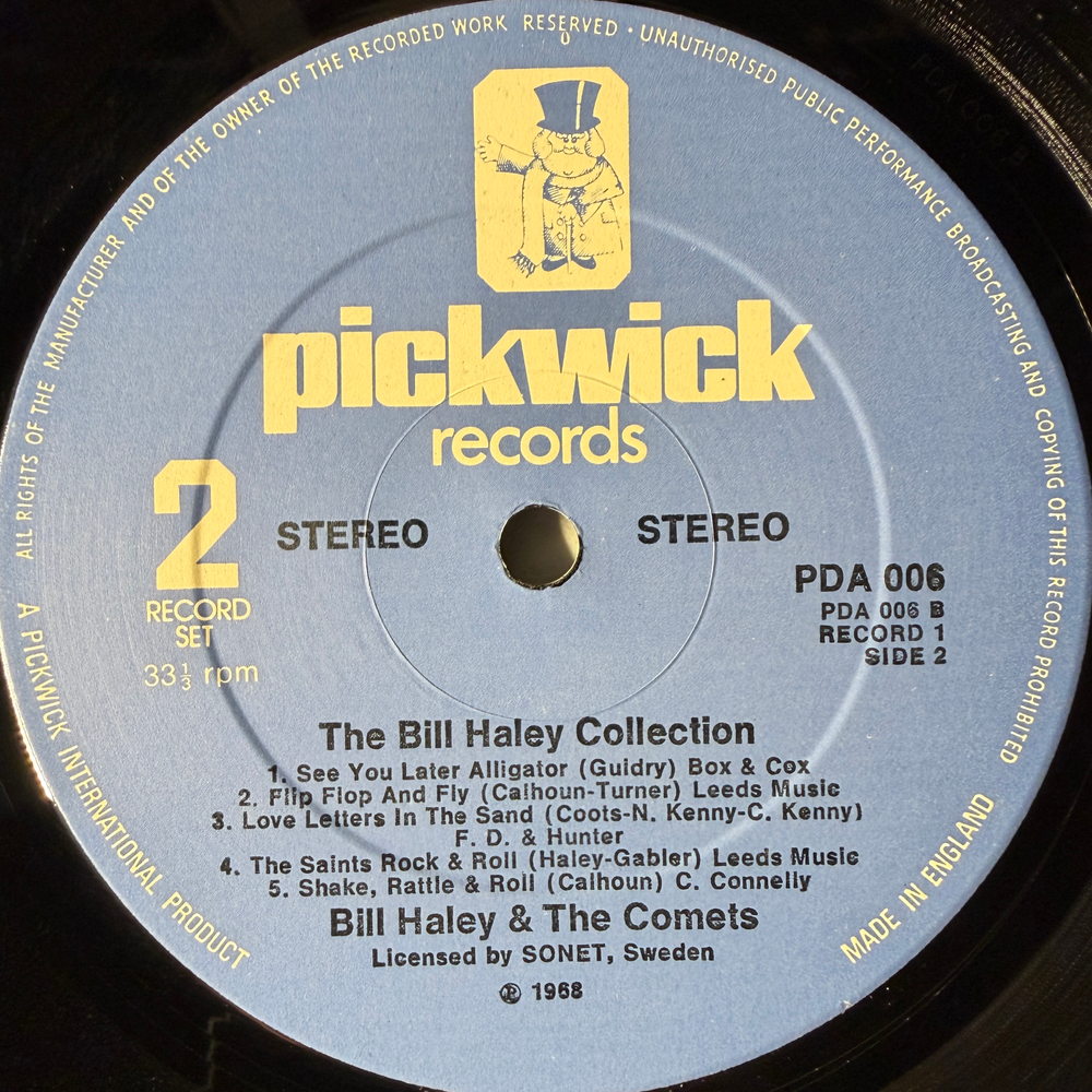 Bill Haley - The Bill Haley Collection 2LP (Англия 1975г.)