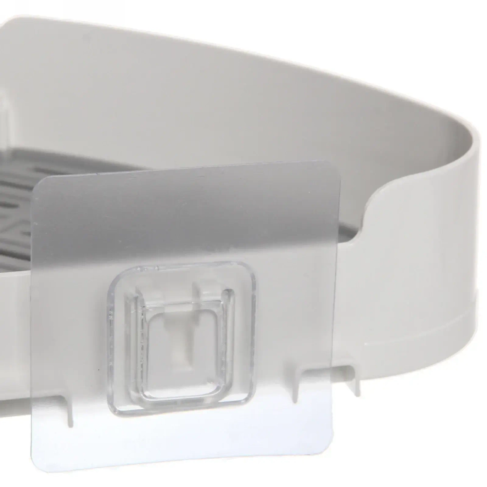 Полка для ванны с липким слоем угловая 27х19,5х5см