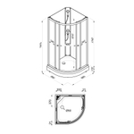 Душевая Кабина Нова 88*88 А без крыши