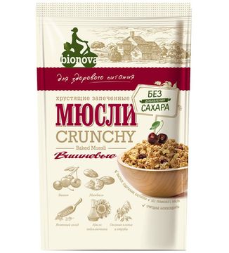 Мюсли Бионова Вишневые, 400г.