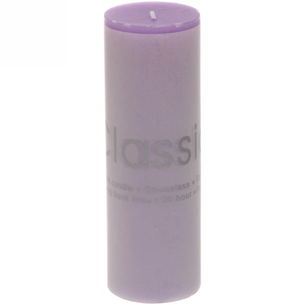 Свеча «Classic» 5*15см цвет лавандовый ZD-004