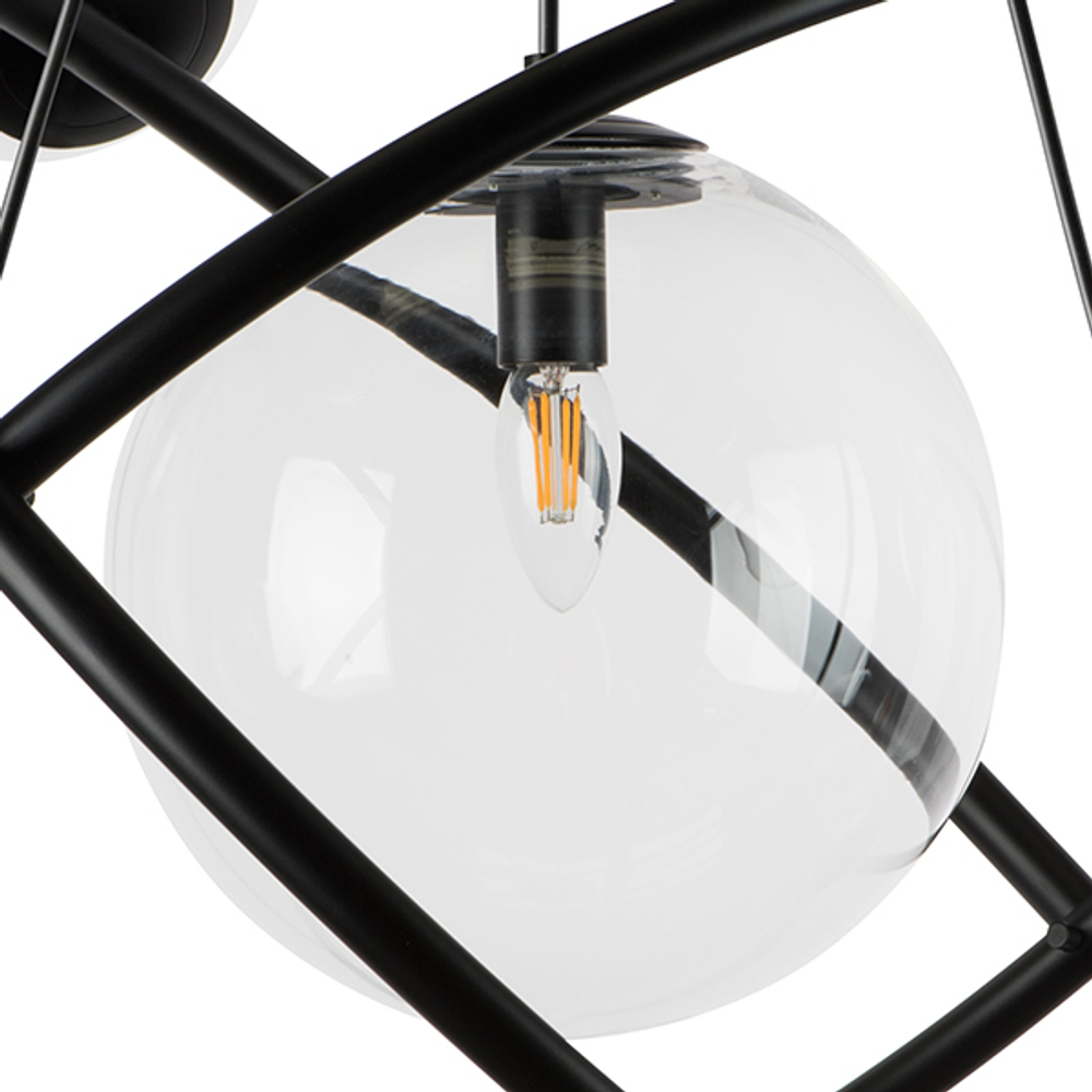 815410 Люстра CROCO 12х40W E14 ЧЕРНЫЙ МАТОВЫЙ