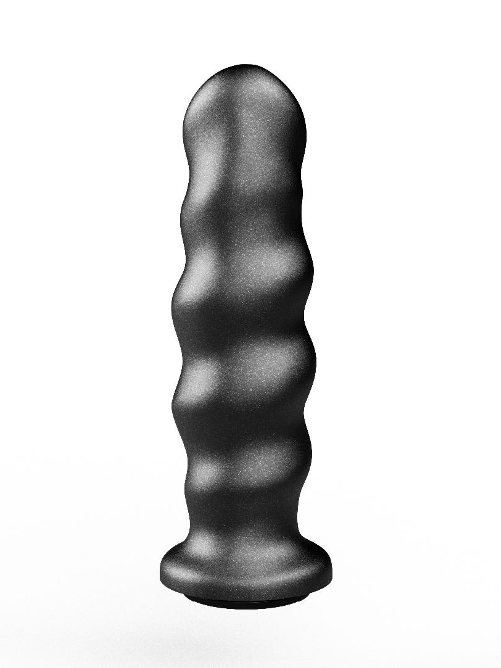 Черная насадка на трусики харнесс Platinum - 16 см. (Цвет: черный)