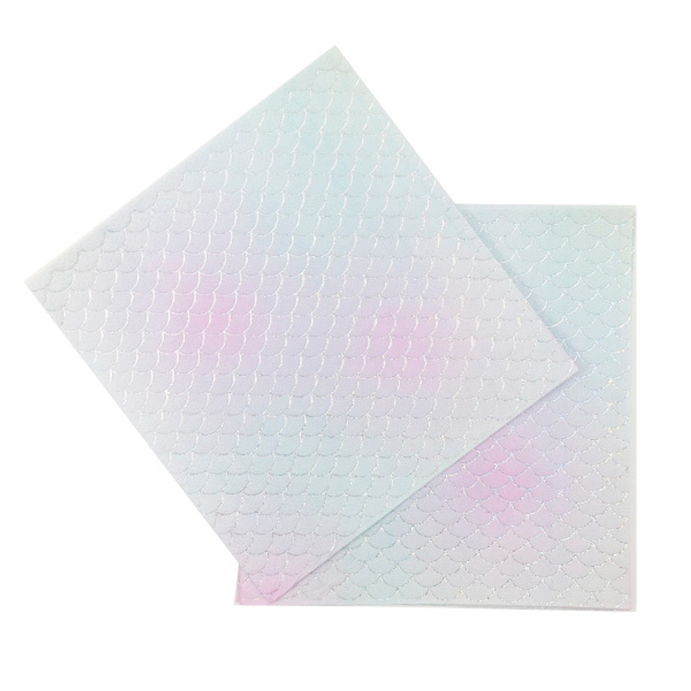 САЛФЕТКИ РАДУЖНЫЕ ЧЕШУЯ 25 СМ X 25 СМ 12 ШТ